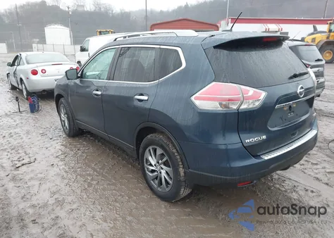 2015 Nissan Rogue Sl из США, поврежденный, VIN 5N1AT2MV2FC901287